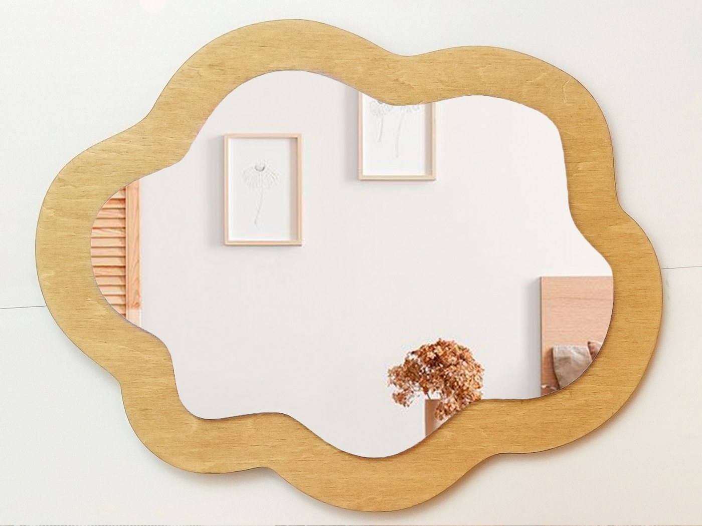 Wavy Cloud Wall Mirror